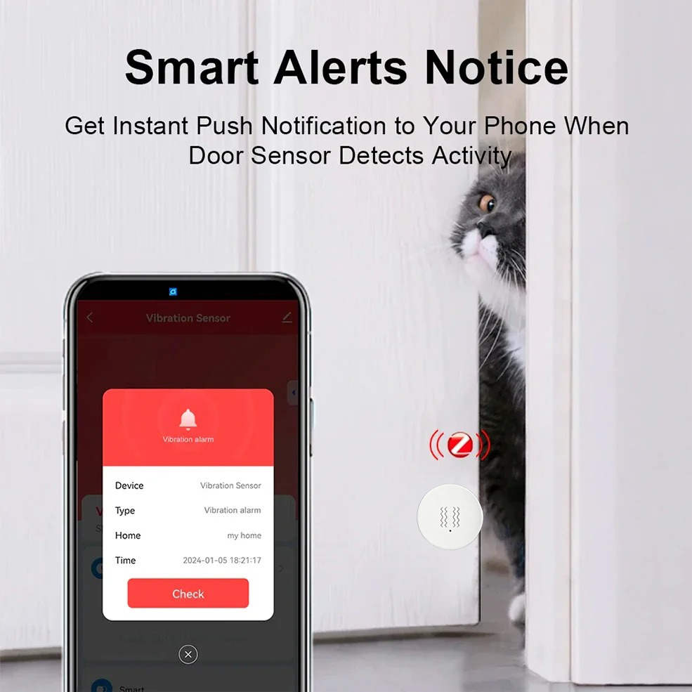 Tuya ZigBee Smart Vibration &  - Smart Home Tools reseña y precio