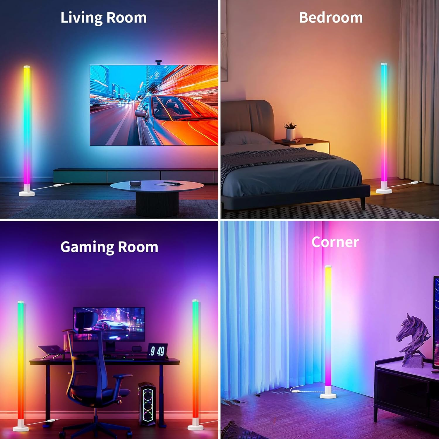 Corner Floor Lamp Smart RGB Co - Smart Bulb reseña y precio