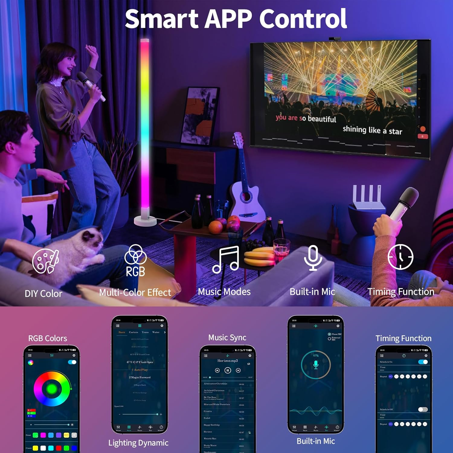 Corner Floor Lamp Smart RGB Co - Smart Bulb reseña y precio