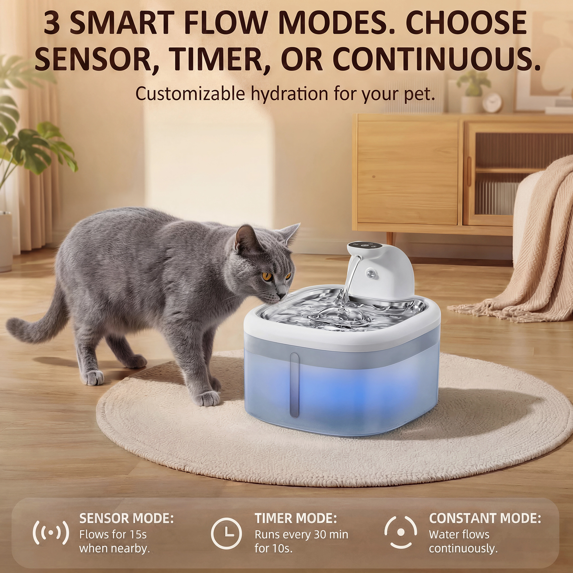 3.5L Wireless Cat Water Founta - Home Smart Kettle reseña y precio