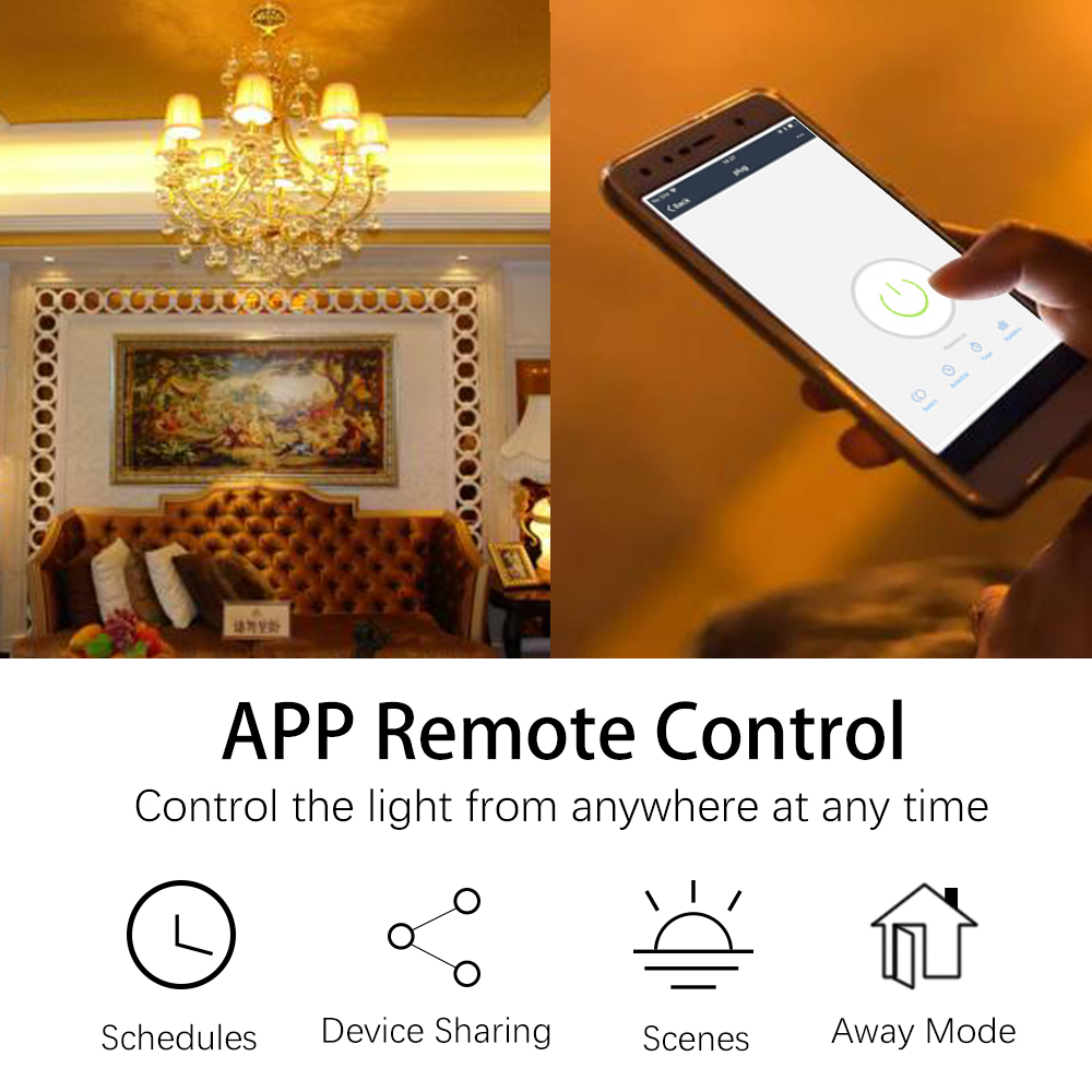 Tuya WiFi Smart Switch AC 220V - Alexa Compatible Bulb reseña y precio