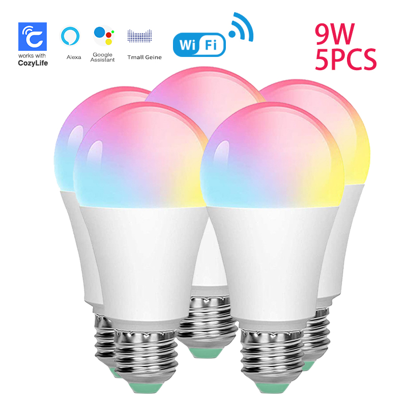 SIXWGH E27 Bulb WiFi 9W Smart  - Alexa Compatible Bulb reseña y precio