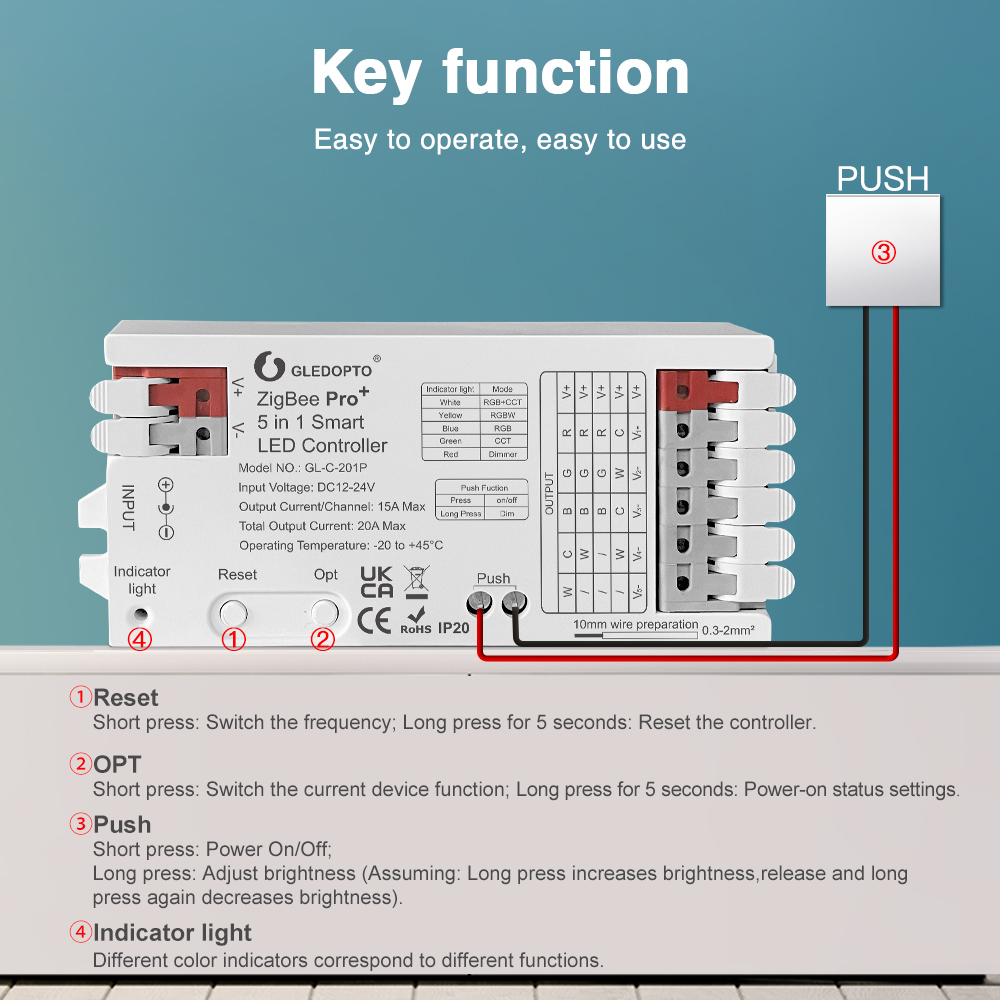 GLEDOPTO ZigBee 3.0 Pro+ 2 in  - Alexa Compatible Bulb reseña y precio