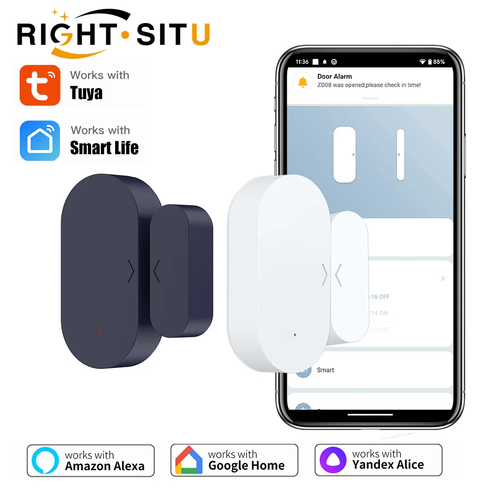 Zigbee3.0 Tuya Door Window Sen - Smart Home Yandex reseña y precio