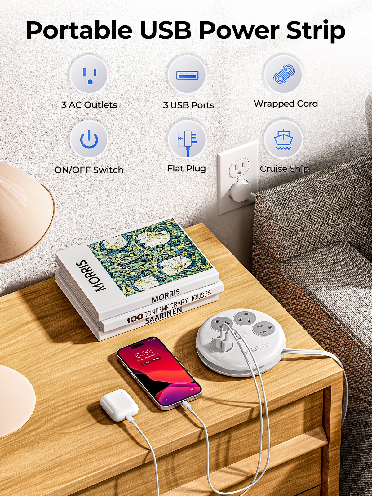 ORICO Power Strip Travel Adapt - Smart Power Strip reseña y precio