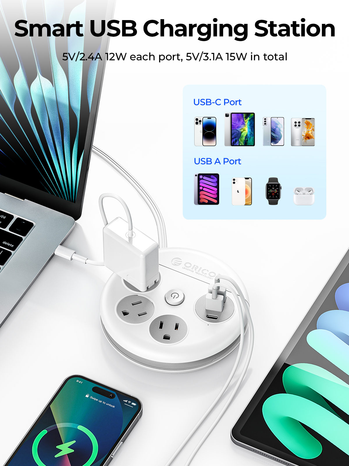 ORICO Power Strip Travel Adapt - Smart Power Strip reseña y precio