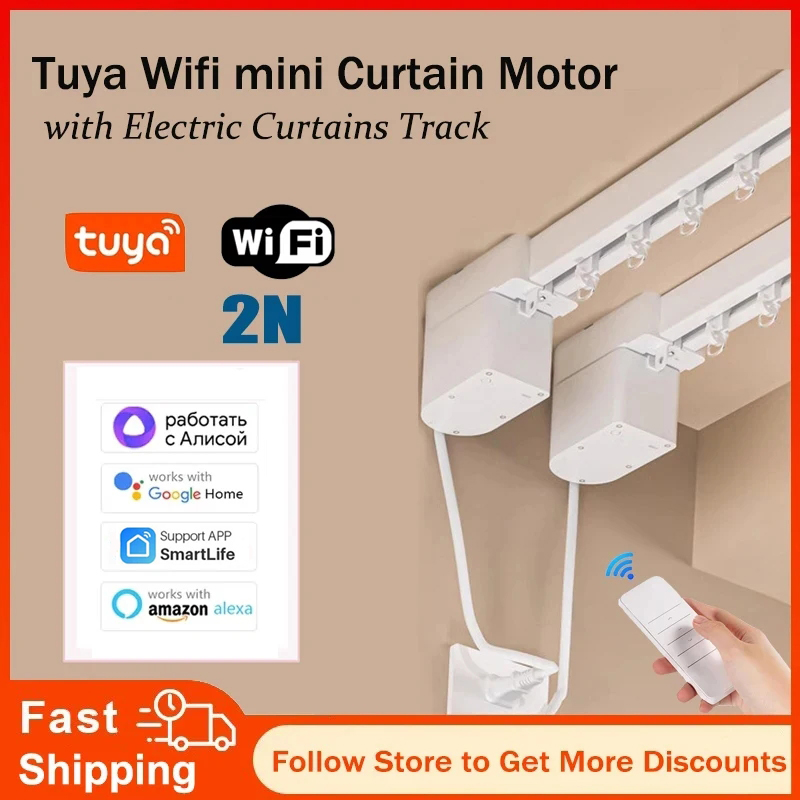 Tuya WiFi 2N Smart Mini Curtai - Smart Home Yandex reseña y precio