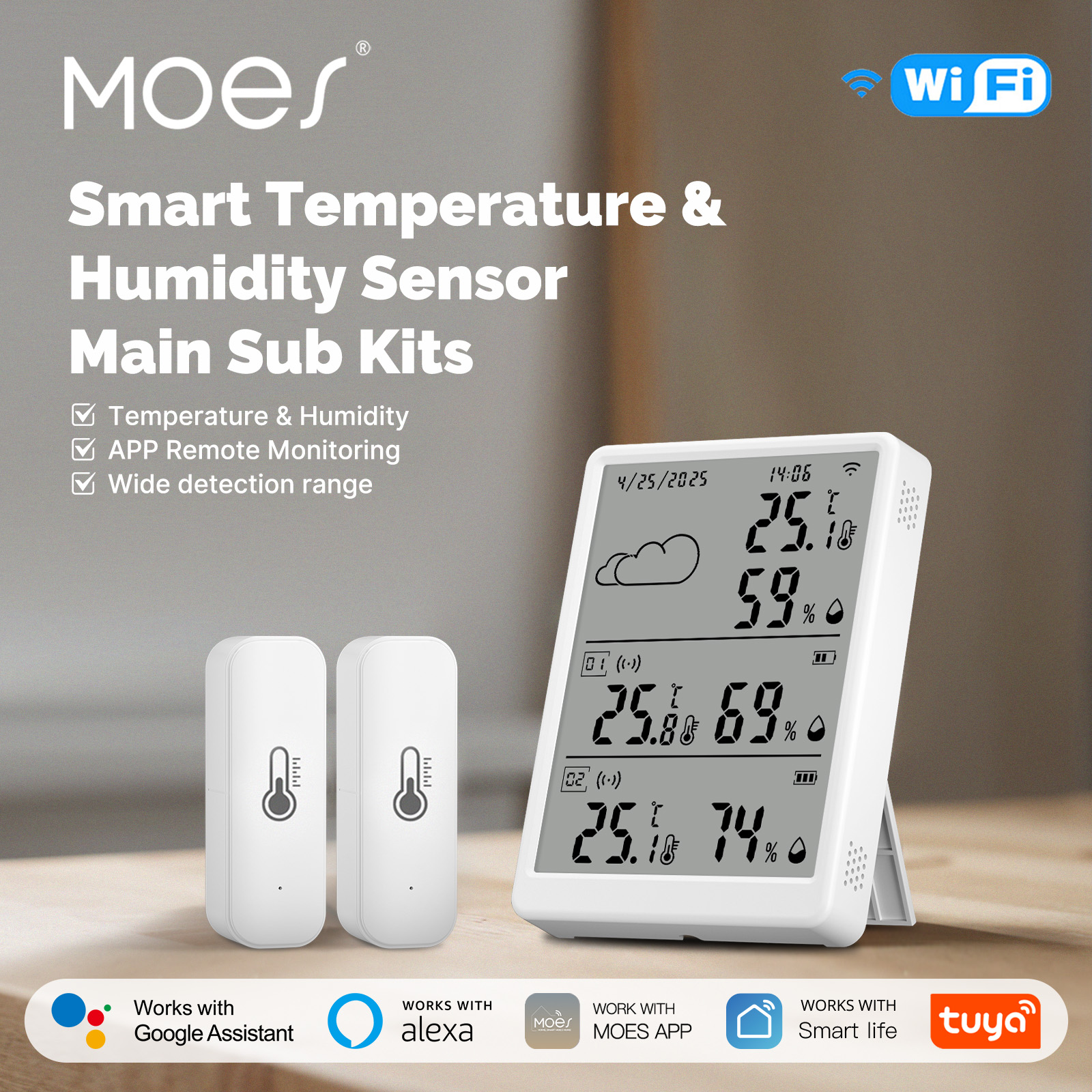 MOES Tuya WiFi RF433 Smart Tem - Alexa Compatible Bulb reseña y precio