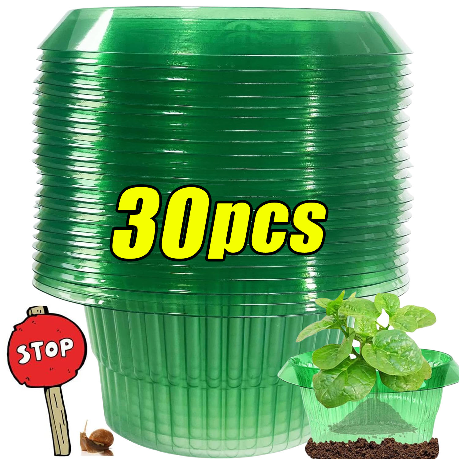 1/30pcs Plants Slug Protection - Smart Home Green reseña y precio