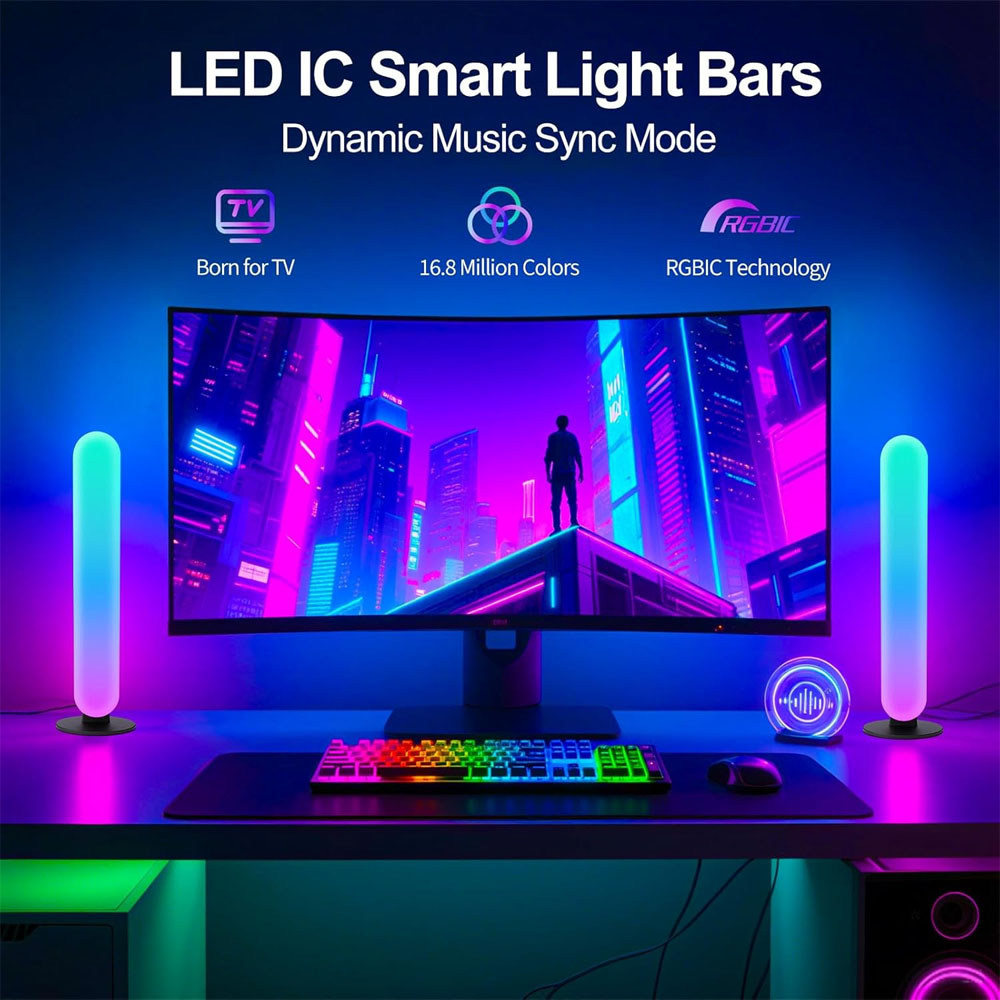 1/2/3Pcs Smart LED Light Bar,1 - Smart Bulb reseña y precio