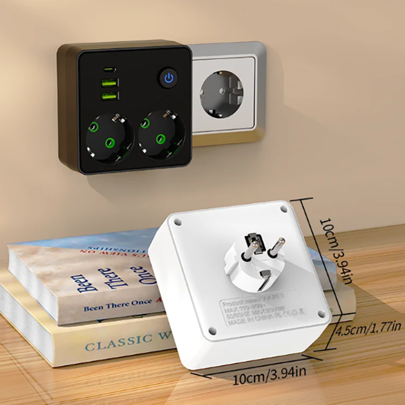 EU Plug Outlet 2 Sockets Multi - Smart Power Strip reseña y precio