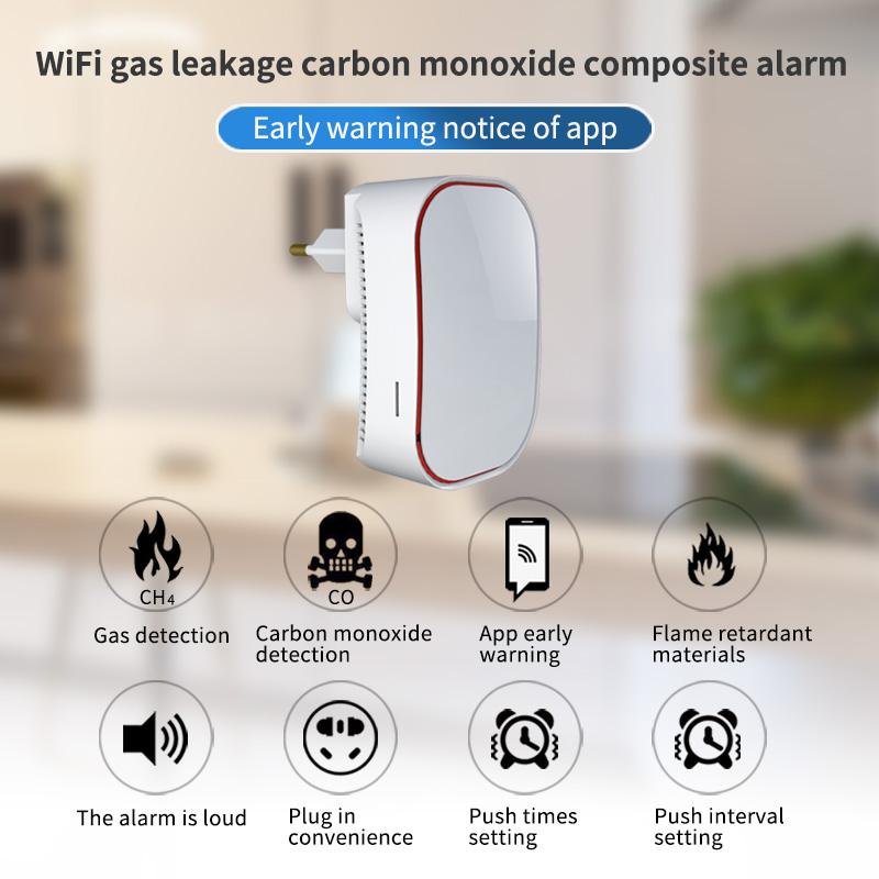 Wifi CH4 Natural Gas Leak Sens - Smart Home Kitchen reseña y precio