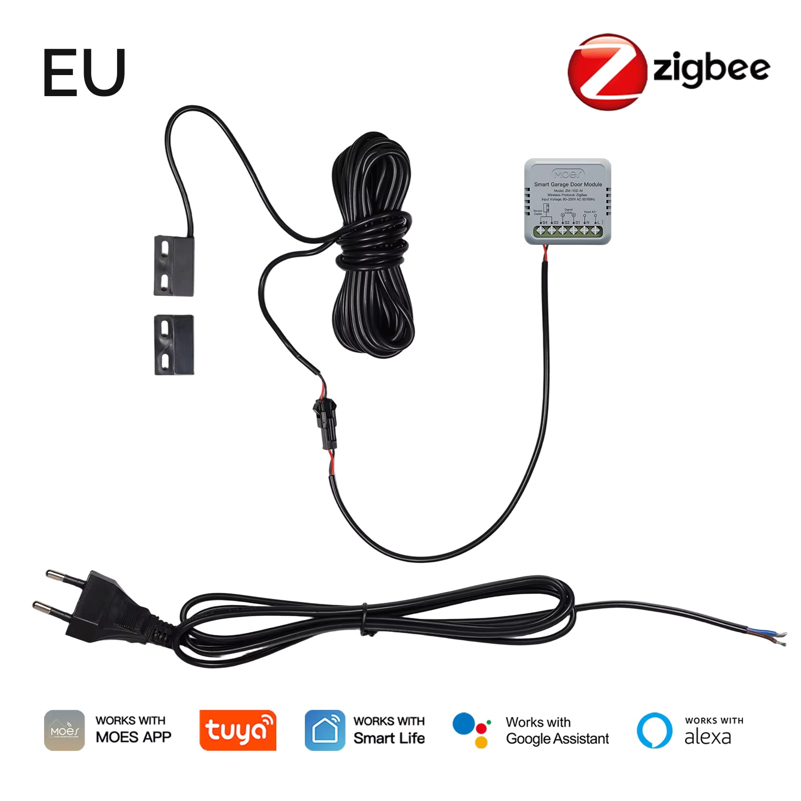 MOES Zigbee Garage Door Contro - Smart Home Assistant reseña y precio