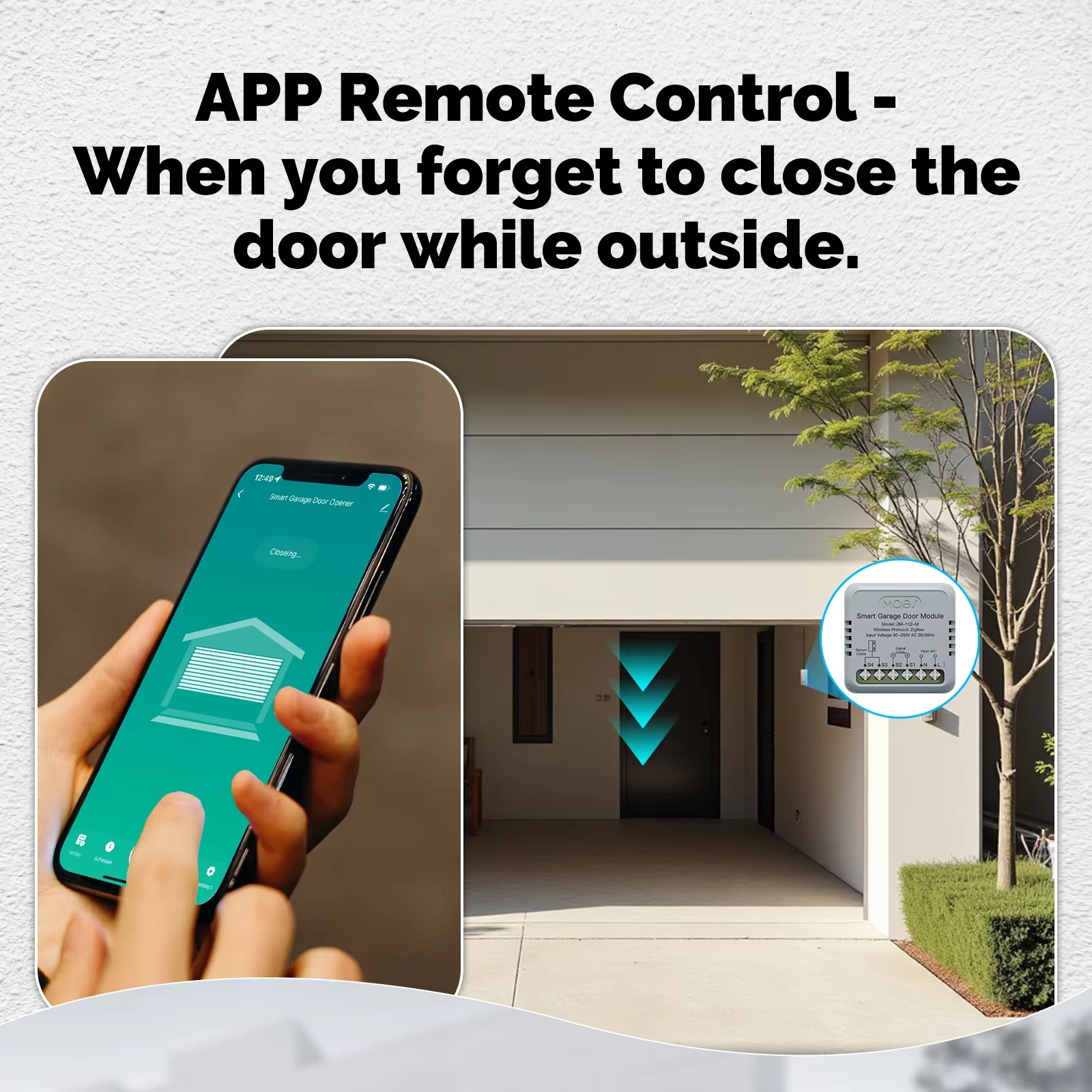 MOES Zigbee Garage Door Contro - Smart Home Assistant reseña y precio