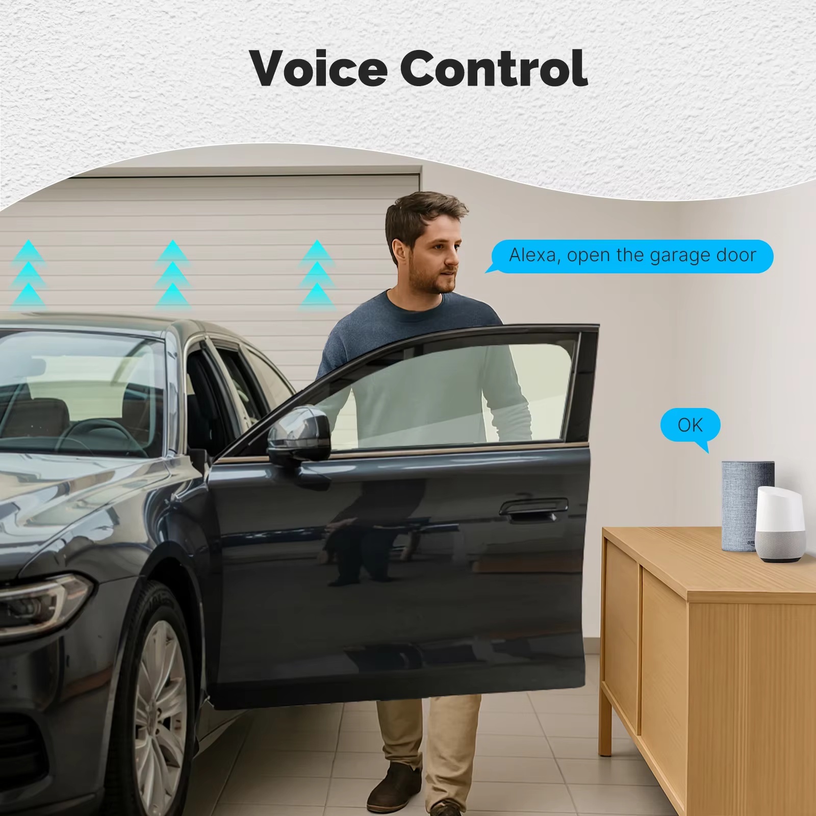 MOES Zigbee Garage Door Contro - Smart Home Assistant reseña y precio