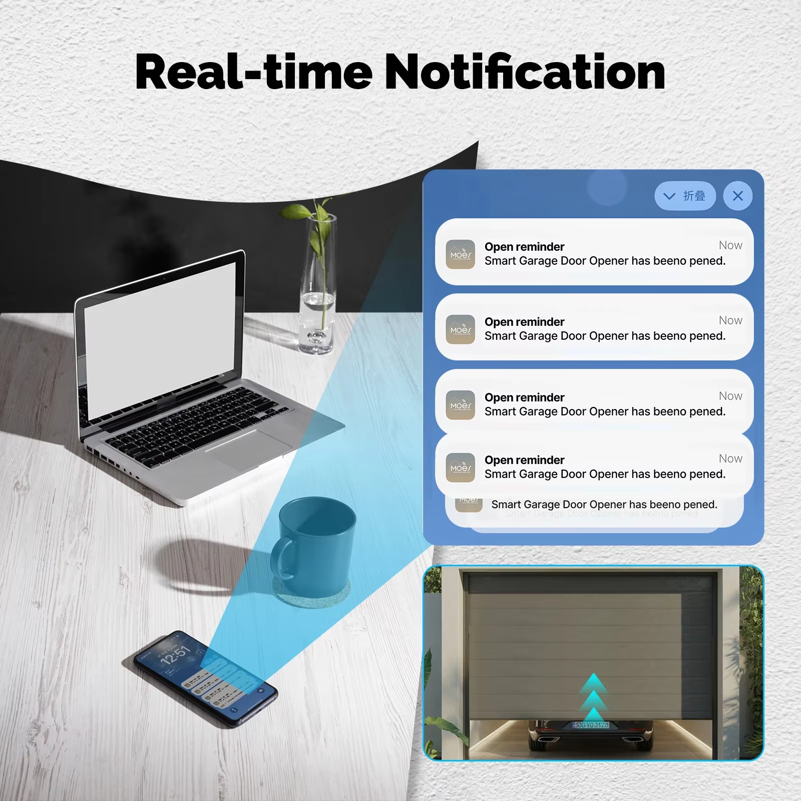 MOES Zigbee Garage Door Contro - Smart Home Assistant reseña y precio