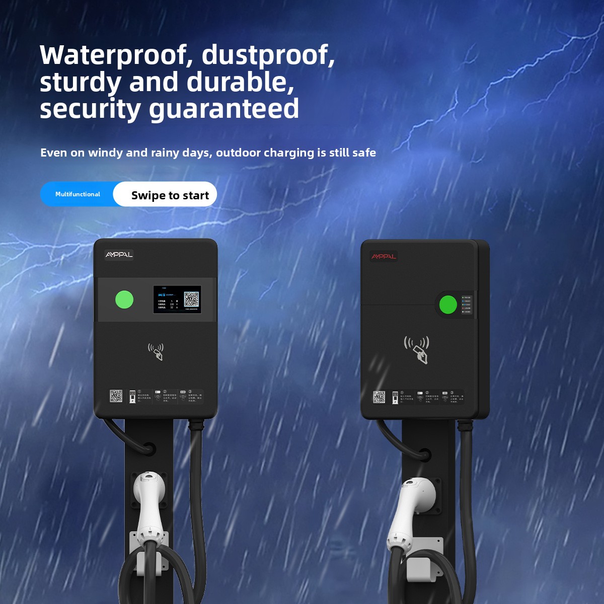 7KW AC EV Charging Station for - Smart Home Qr Code reseña y precio