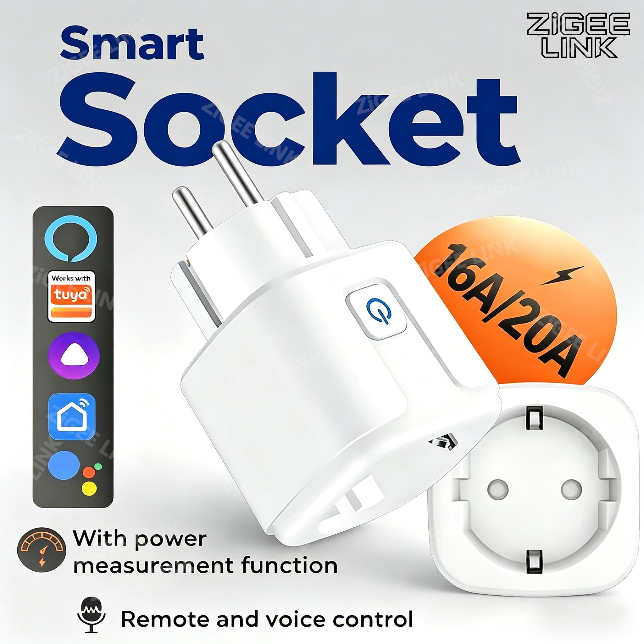 EU Socket Wifi or Zigbee3.0 Pl - Smart Home Yandex reseña y precio