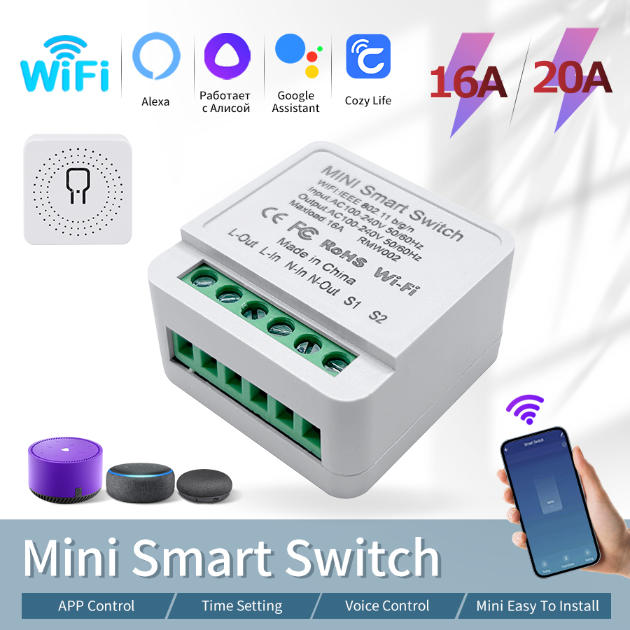 WiFi Smart Switch 16A/20A Cozy - Smart Ir Remote Controller reseña y precio
