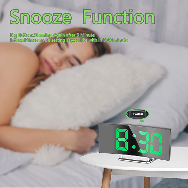 LED Digital Alarm Clock Curved - Smart Home Retrofit reseña y precio