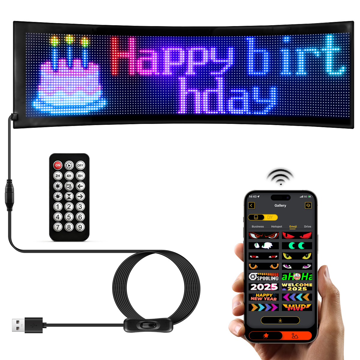 LED Car Sign Flexible LED Matr - Smart Bulb reseña y precio