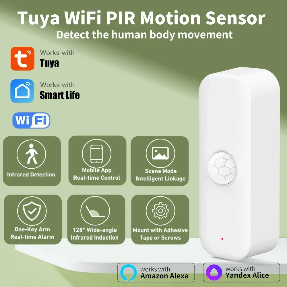 Tuya WiFI Motion Sensor PIR Sm - Smart Home Assistant reseña y precio