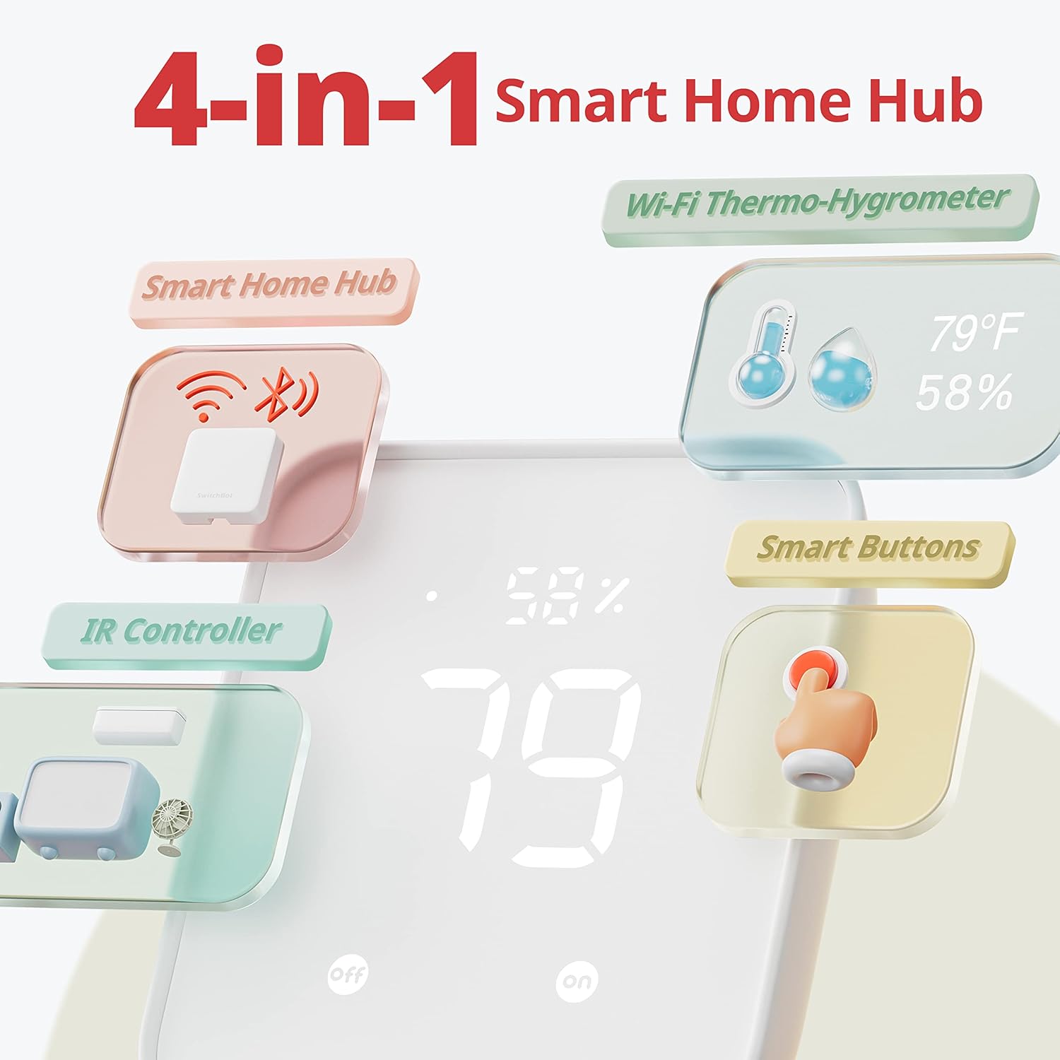 WiFi Thermometer Hygrometer, I - Smart Home Wifi Hub reseña y precio