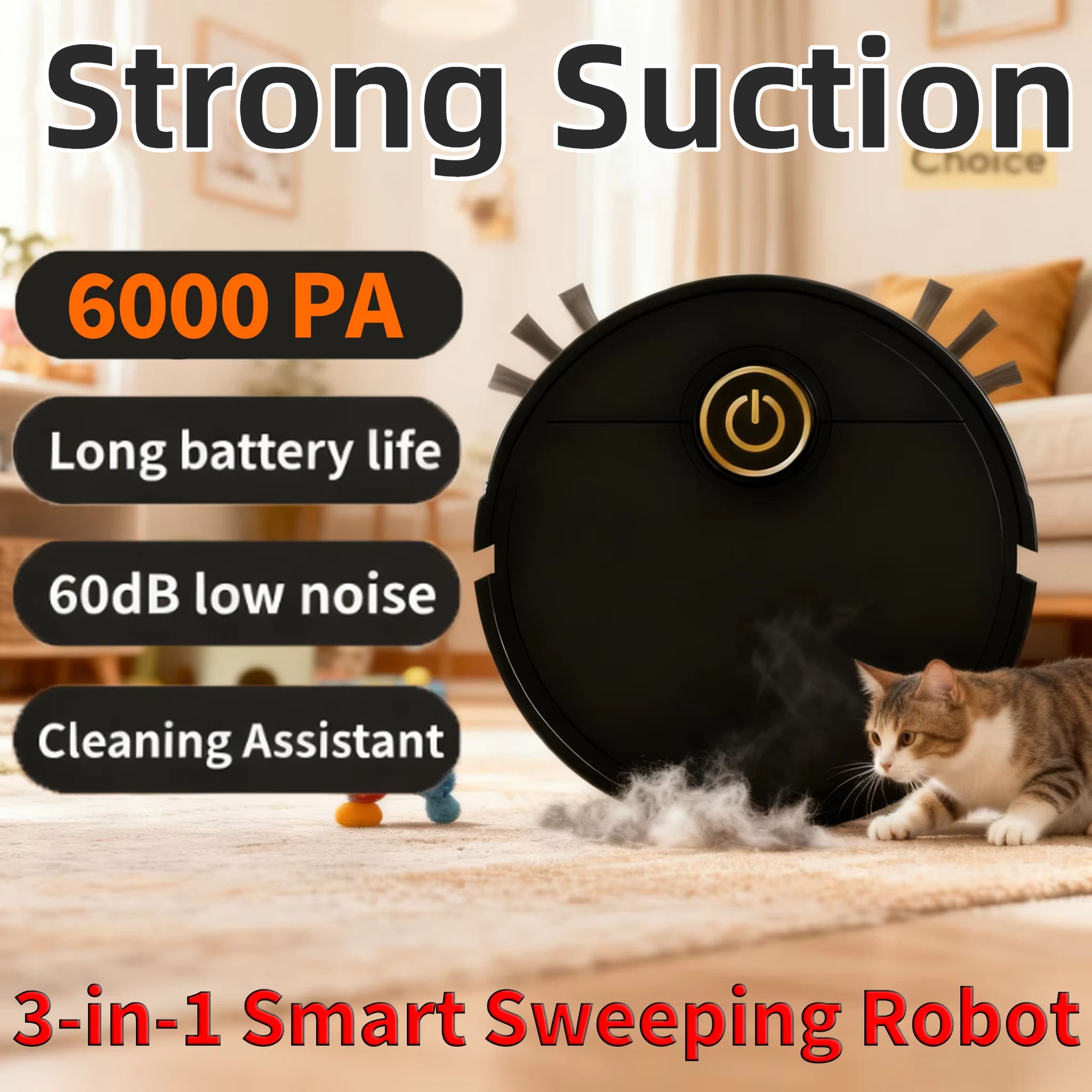 Hot Selling 6000pa Smart Sweep - Smart Home Kitchen reseña y precio
